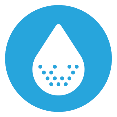 discoloration of water icon