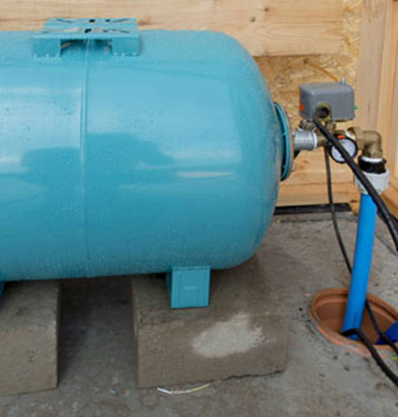 Well-X-Trol blue well tank