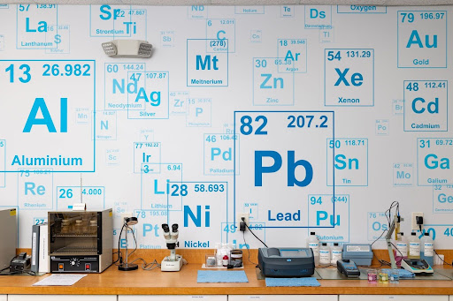 Water testing lab at Atlantic Blue Water Services